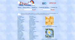 Desktop Screenshot of fabricparadise.com